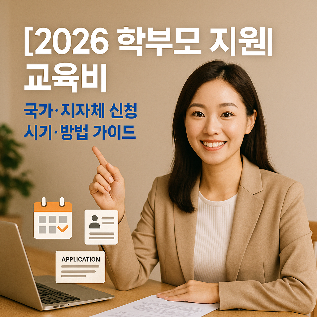 [2026 학부모 지원] 교육비 ｜ 국가·지자체 신청 시기·방법 가이드