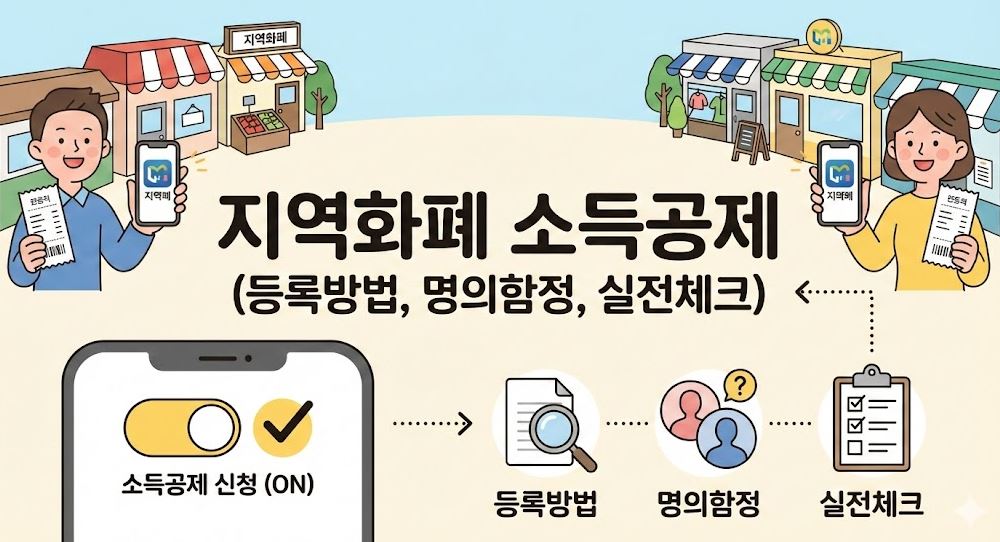지역화폐 소득공제 포스팅 썸네일 사진
