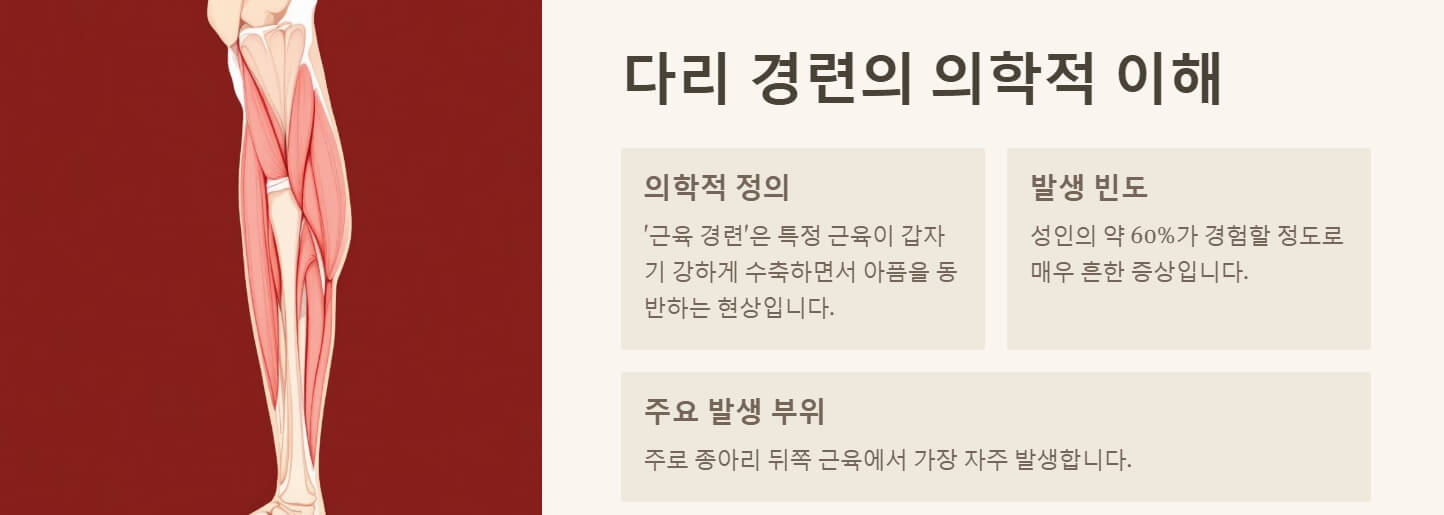 잘때 다리에 쥐나는 이유