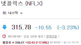넷플릭스-주가