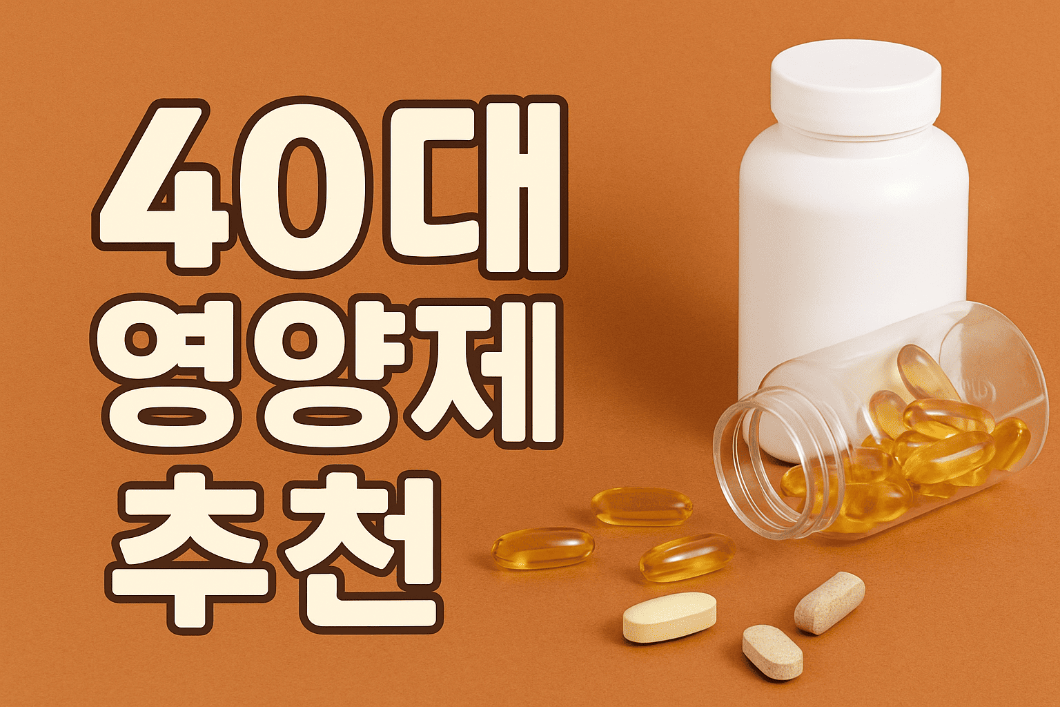 40대가 먹어야할 영양제