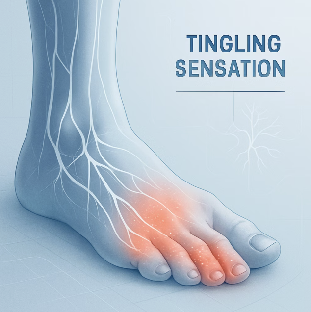 찌릿하거나 타는 듯한&amp;#44; 혹은 먹먹한 느낌