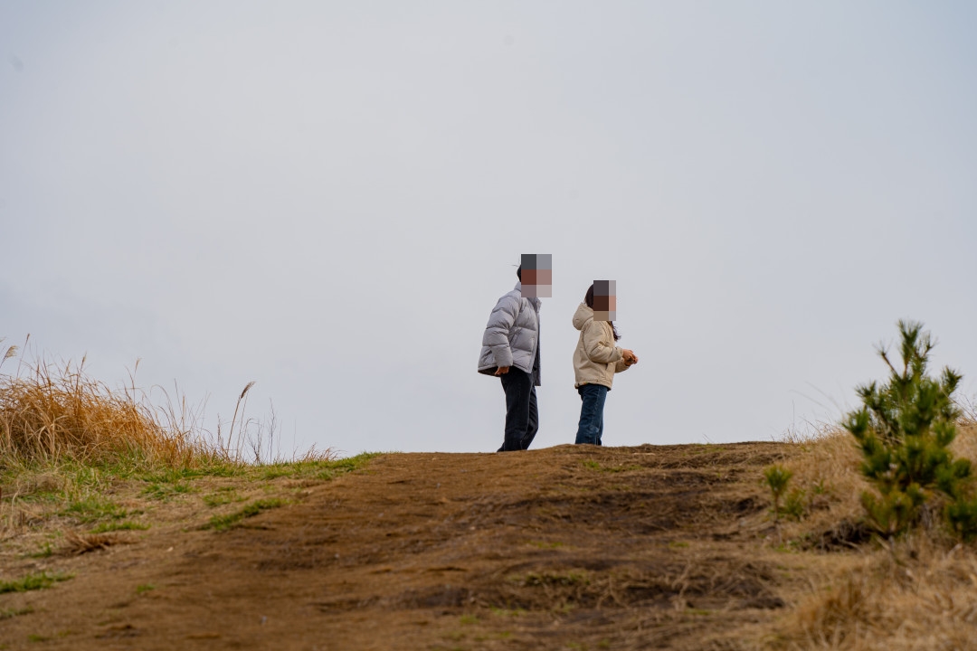용눈이 오름 정상