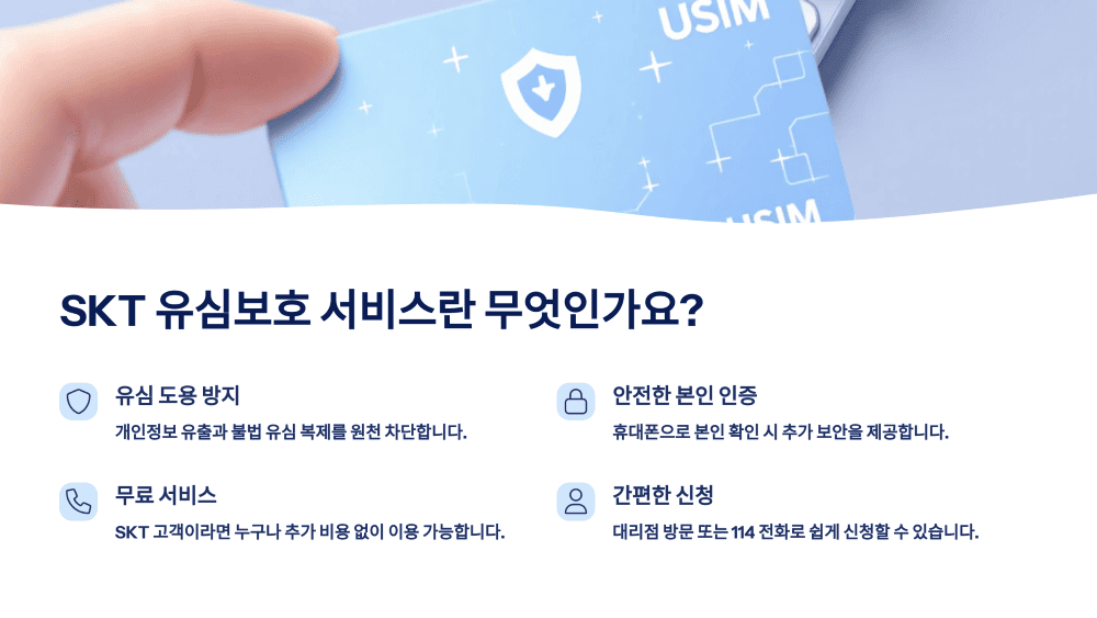 SKT 유심보호 서비스란 무엇인가요?