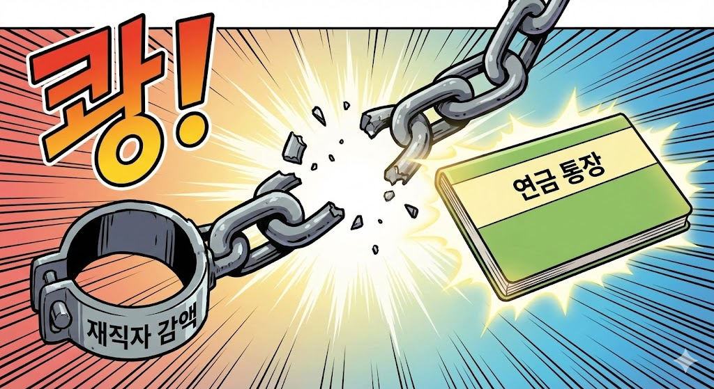 연금 족쇄가 풀리는 이미지