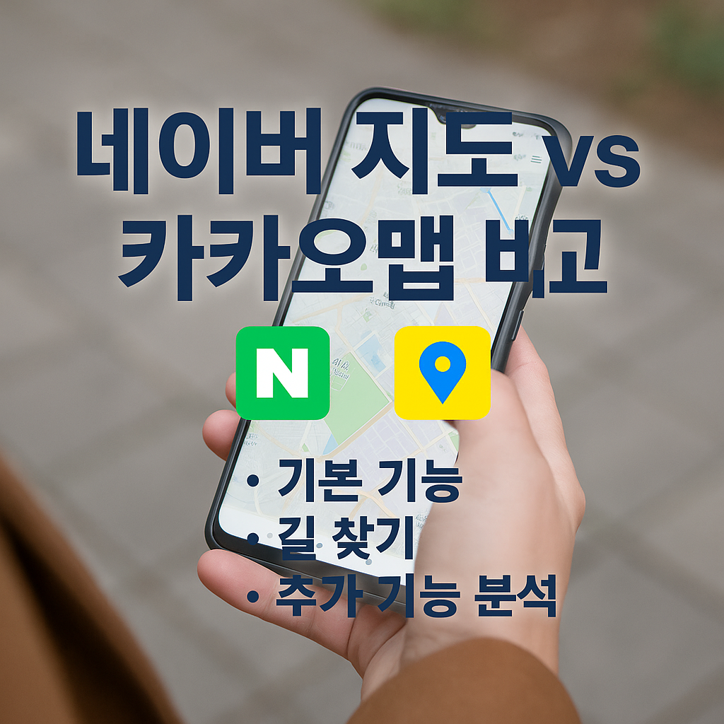 네이버 지도 vs 카카오맵 비교 – 기본, 길 찾기, 추가 기능 분석