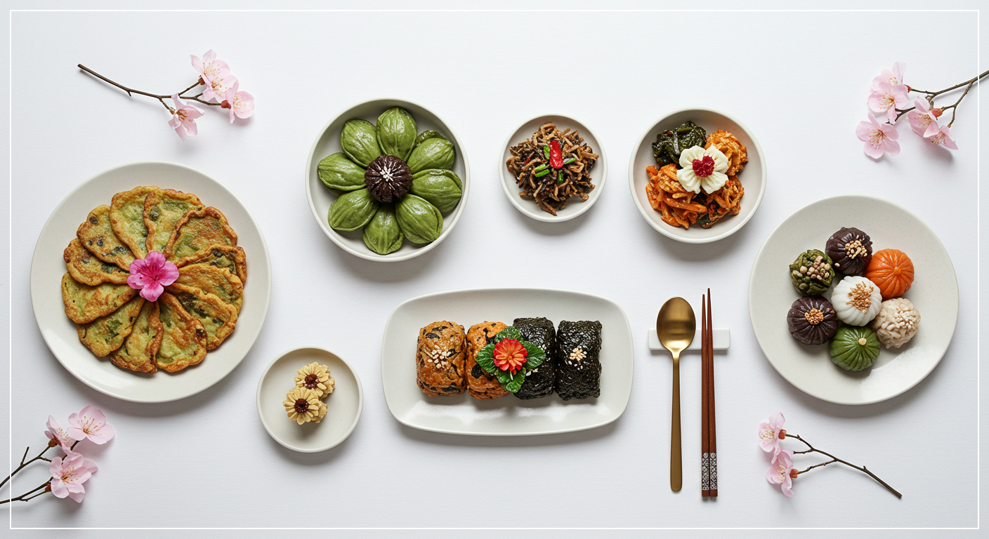 삼월삼짇날-전통음식으로-차려진-식사