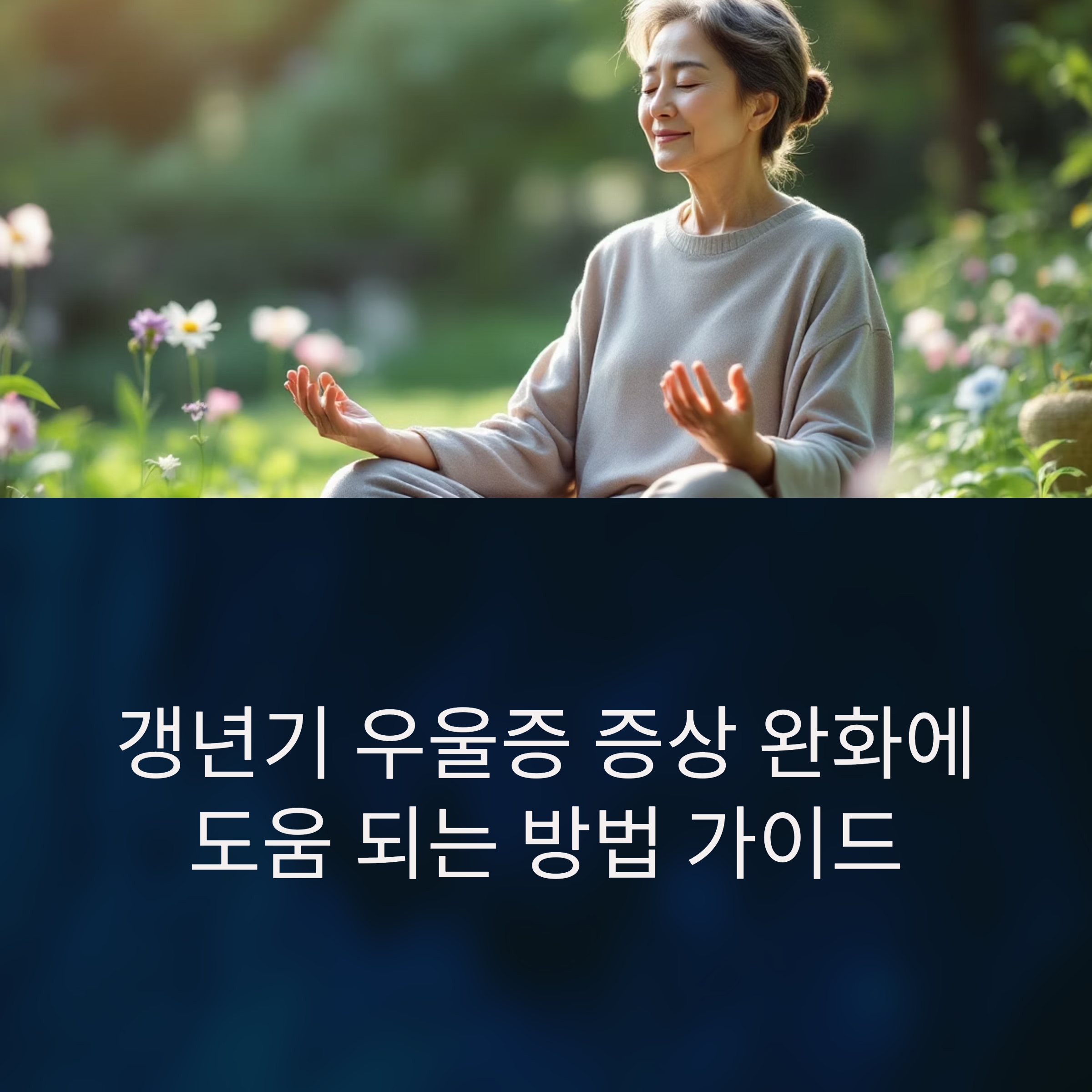 갱년기 우울증 증상 완화에 도움 되는 방법 모음