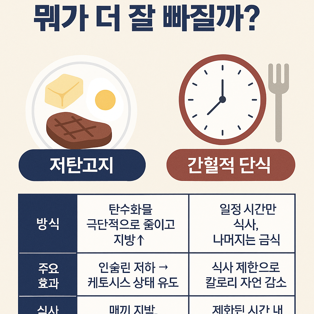 저탄고지와 간헐적 단식