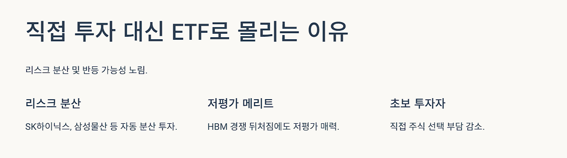직접 투자 대신 ETF로 몰리는 이유
