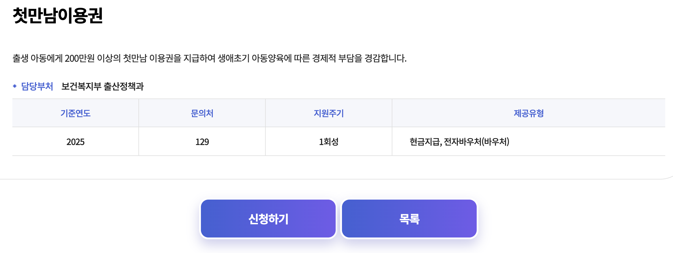 첫만남이용권
