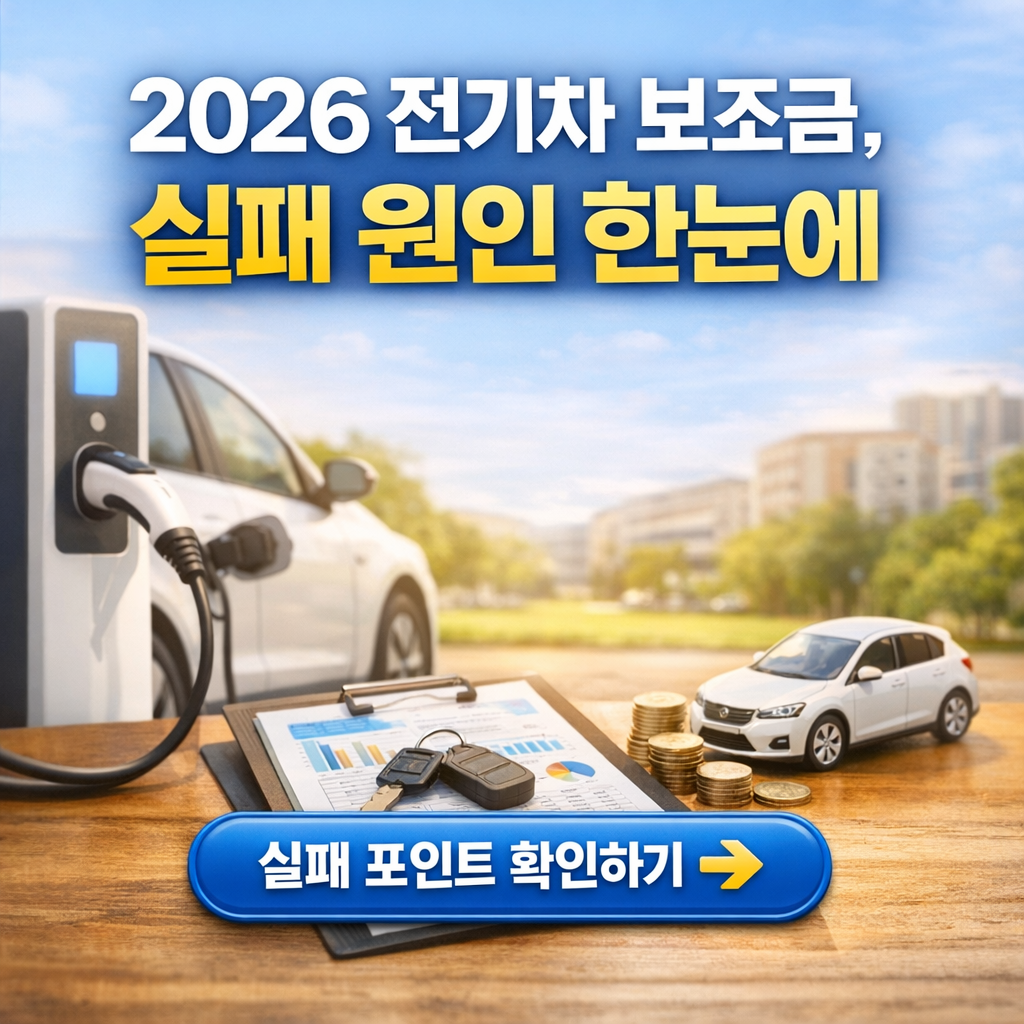 2026년 전기차 보조금 실패 정리 한눈에 보기: 전환지원금&middot;트림&middot;지자체 예산에서 막히는 지점