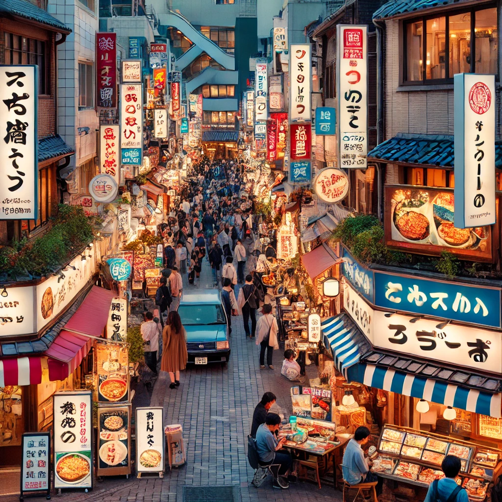 도쿄 맛집 거리 사진