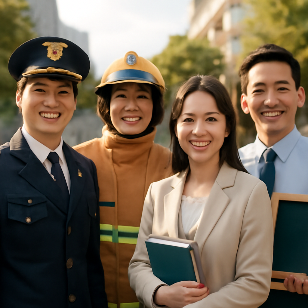 대한민국의 다양한 공무원 직종 사진