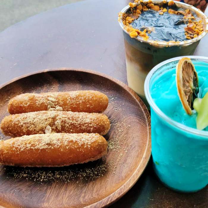 김창옥 콩물도넛 조청콩도넛 인절미라떼 강릉 주문진 도깨비시장 맛집
