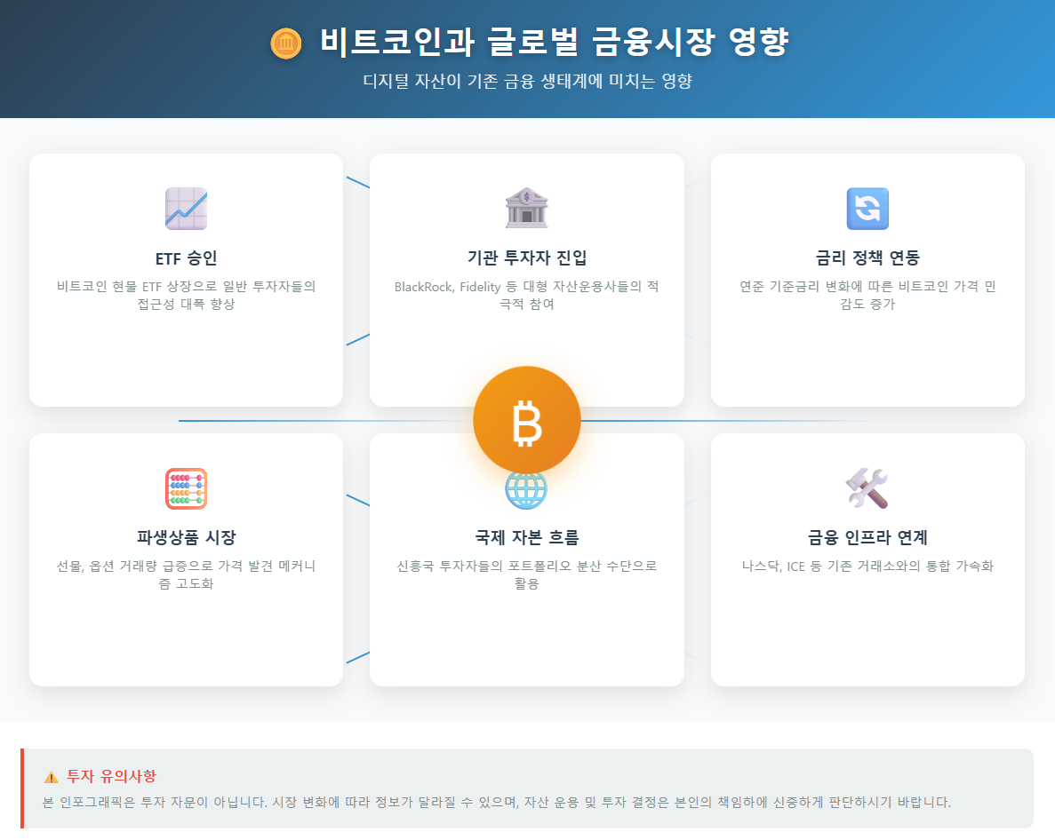 비트코인과 글로벌 금융시장 영향
