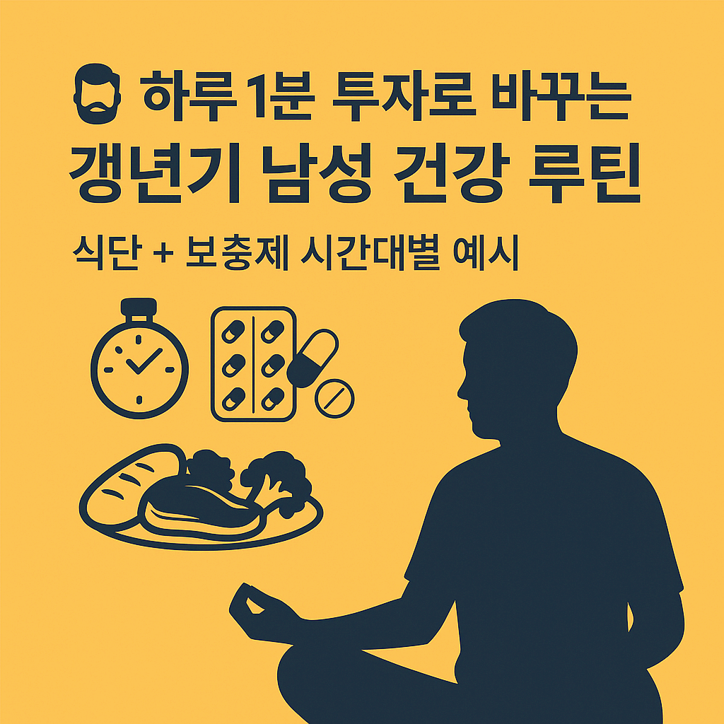 하루 1분 루틴으로 바꾸는 갱년기 건강 관리법