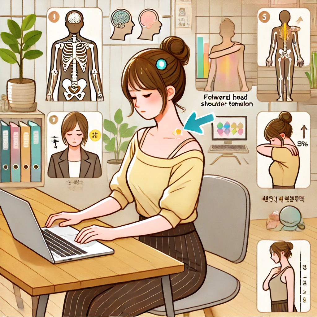 어깨결림 거북목