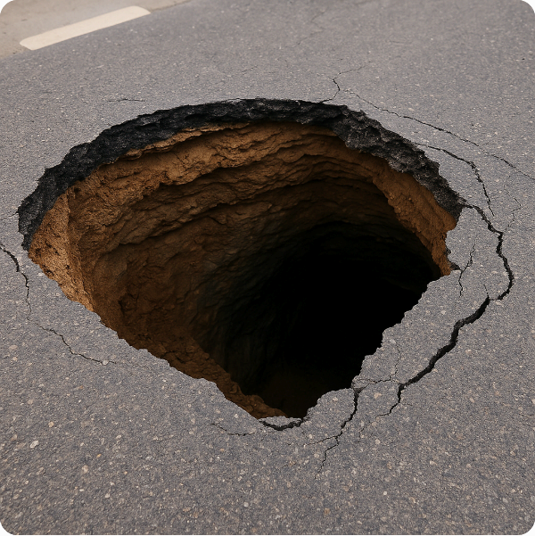 씽크홀 위험지역 지도 전조증상 알아보기