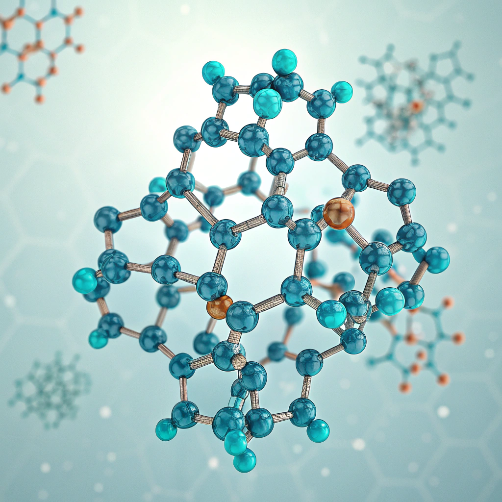 분자구조 이미지입니다.
