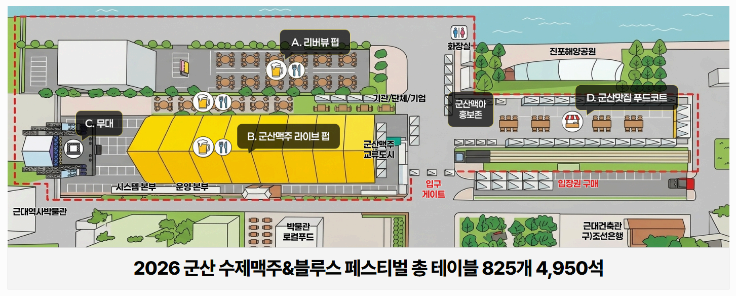 2026 군산 수제맥주&amp;블루스 페스티벌 개막 일정 총정리