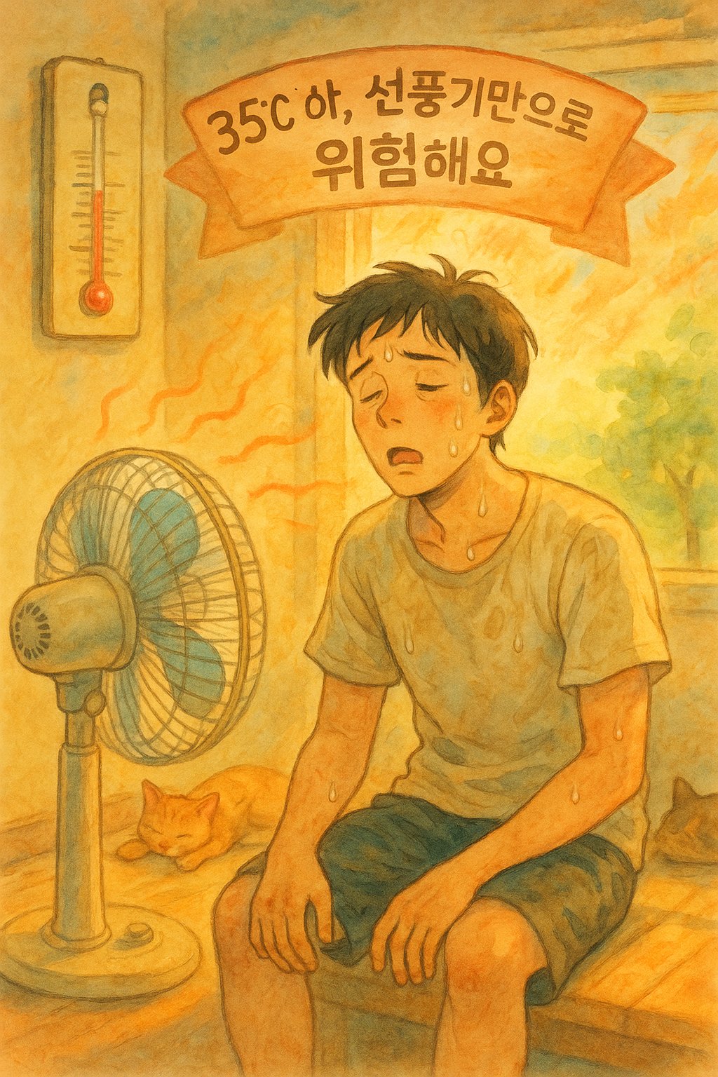 35도 이상 폭염, 선풍기가 위험한 이유