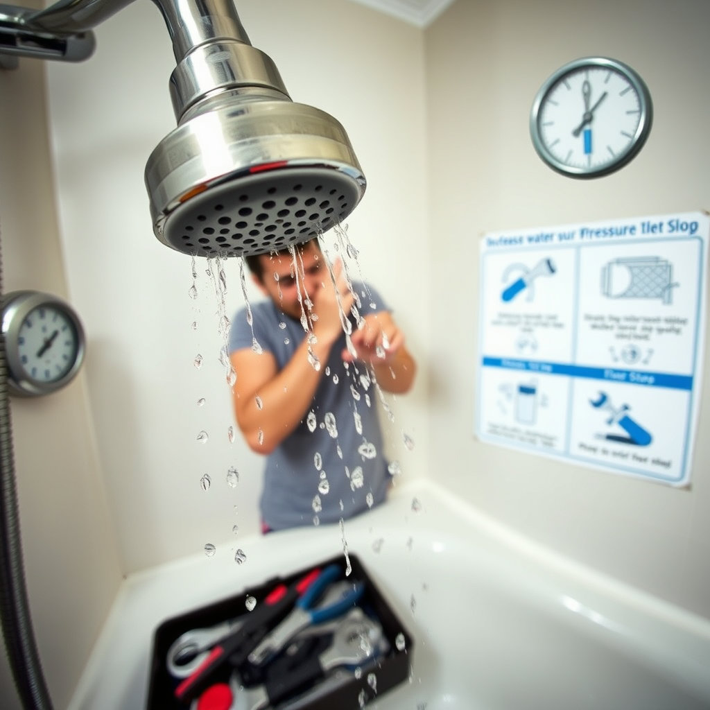 샤워기 수압 해결