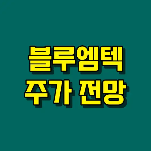 블루엠텍 주가 전망