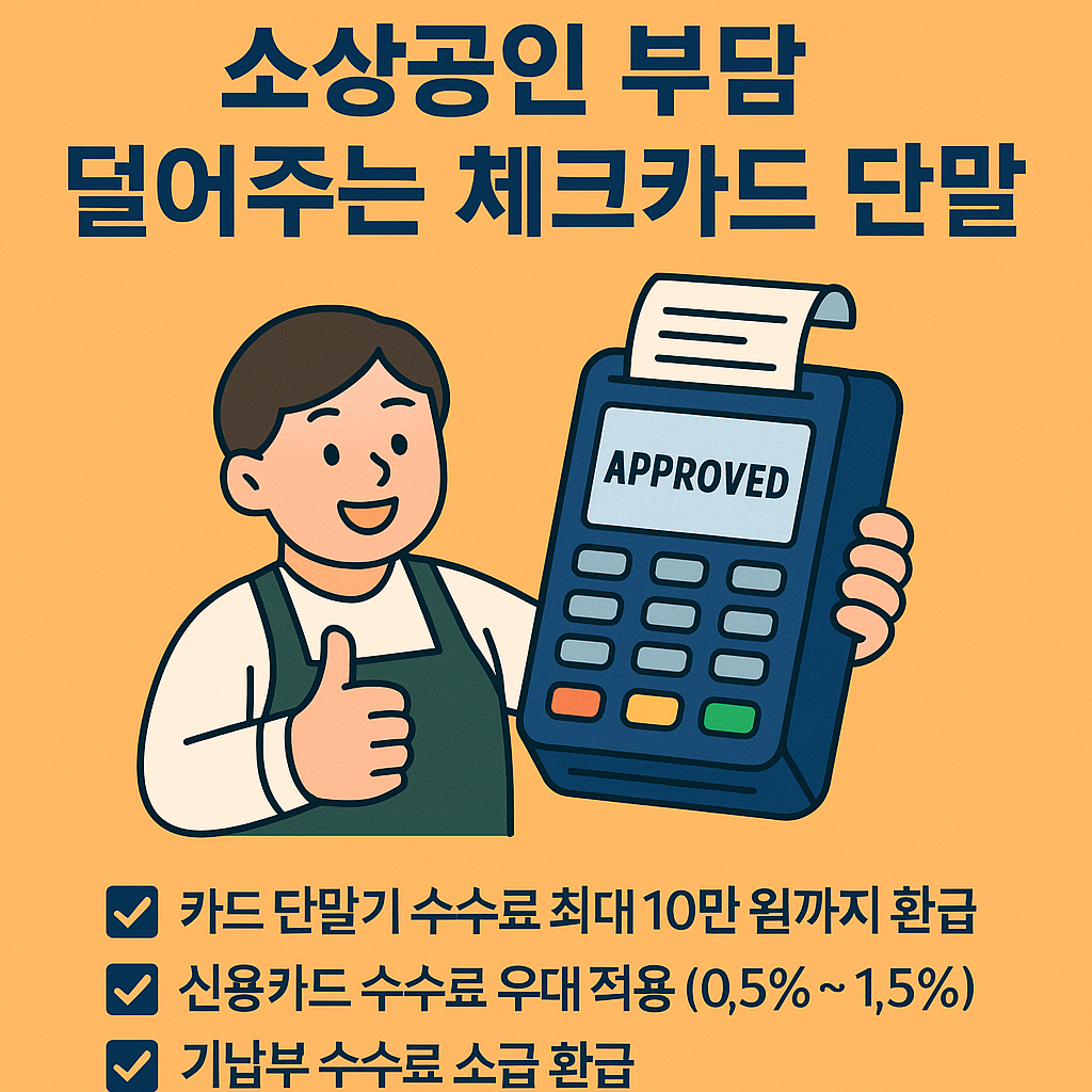 소상공인 부담 덜어주는 체크카드 단말기 지원