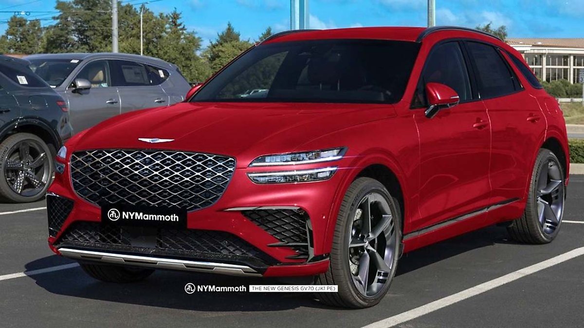 제네시스 GV70 페이스리프트 예상도