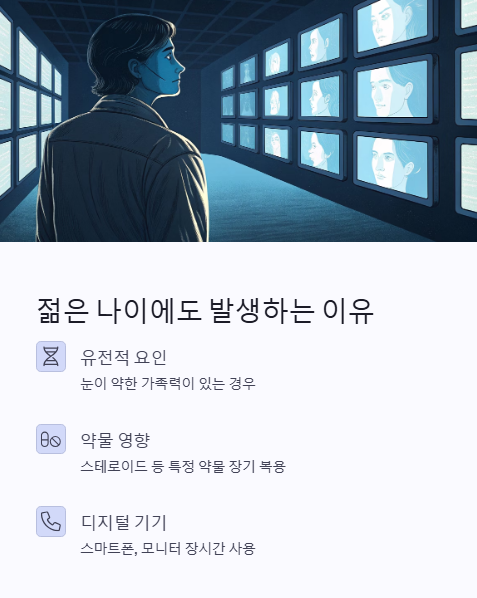 젊은 나이에도 발생하는 이유