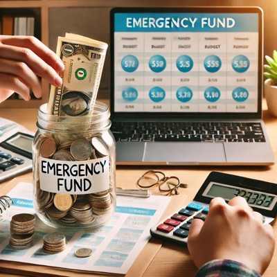 비상자금 모으기 일러스트 2