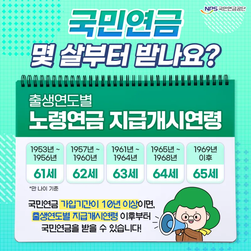 64년생 국민연금 수령나이에 대한 연금 제도_7