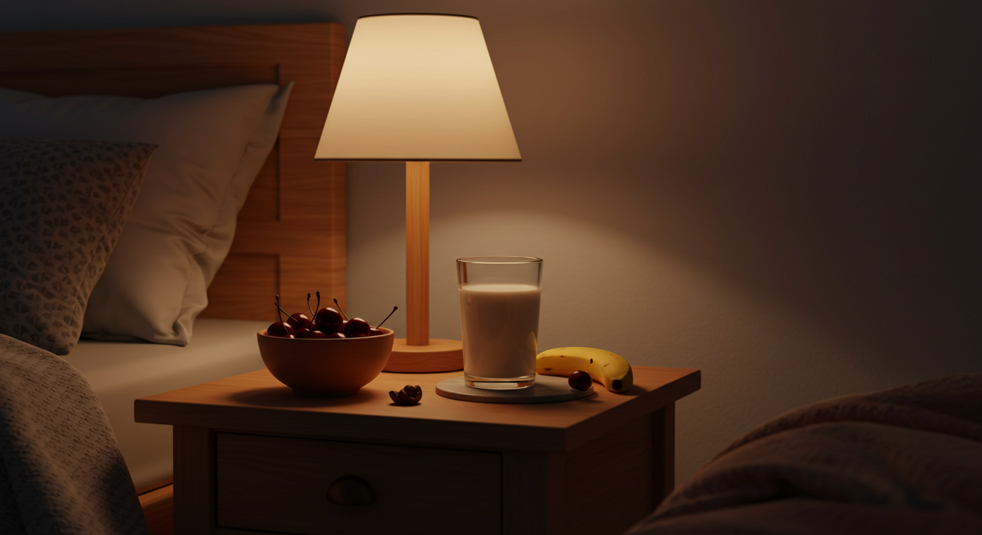 밤잠 설치지 마세요! 숙면에 좋은 음식 TOP 10과 현명한 야식 가이드