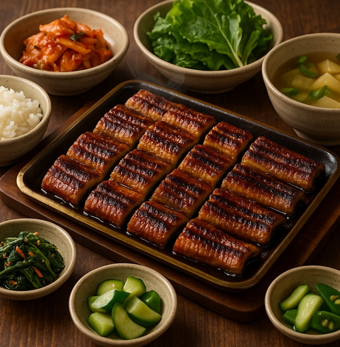 장어구이 정식 사진