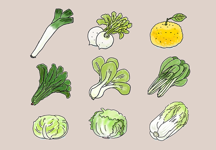 다양한-푸른-잎채소