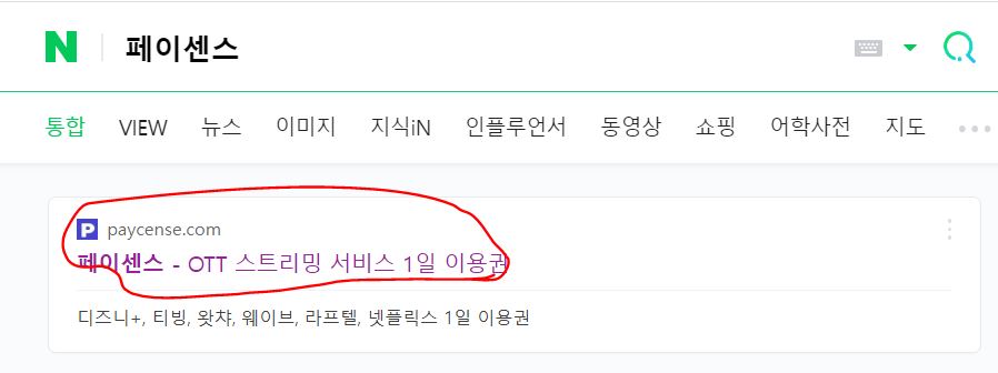 페이센스 이용 및 사용방법 - 페이센스 홈페이지에 접속