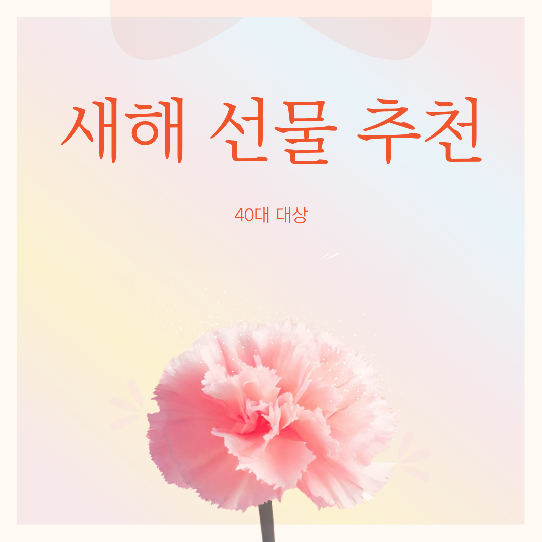 40대 대상 새해 선물 추천
