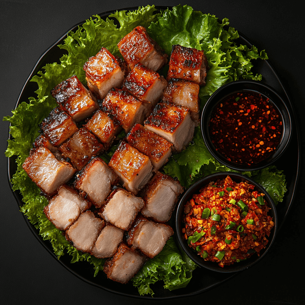 맛있게 만들어진 수육