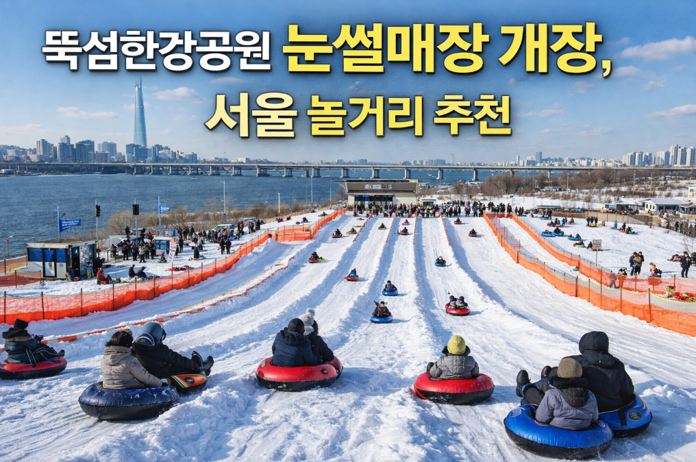 뚝섬한강공원 눈썰매장 개장! 서울 겨울 놀거리 완벽 가이드