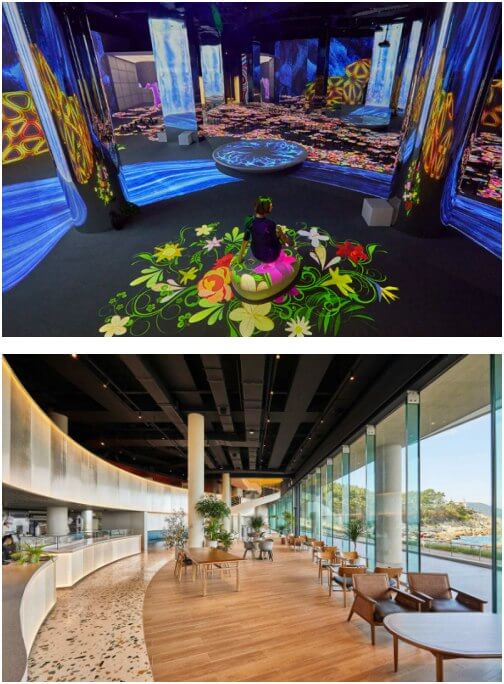 기장 아난티 코브 캐비네 드 브아쏭 미디어아트와 카페