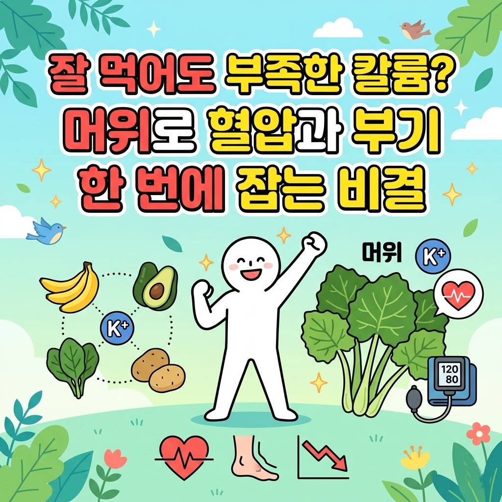 잘 먹어도 부족한 칼륨? 머위로 혈압과 부기 한 번에 잡는 비결