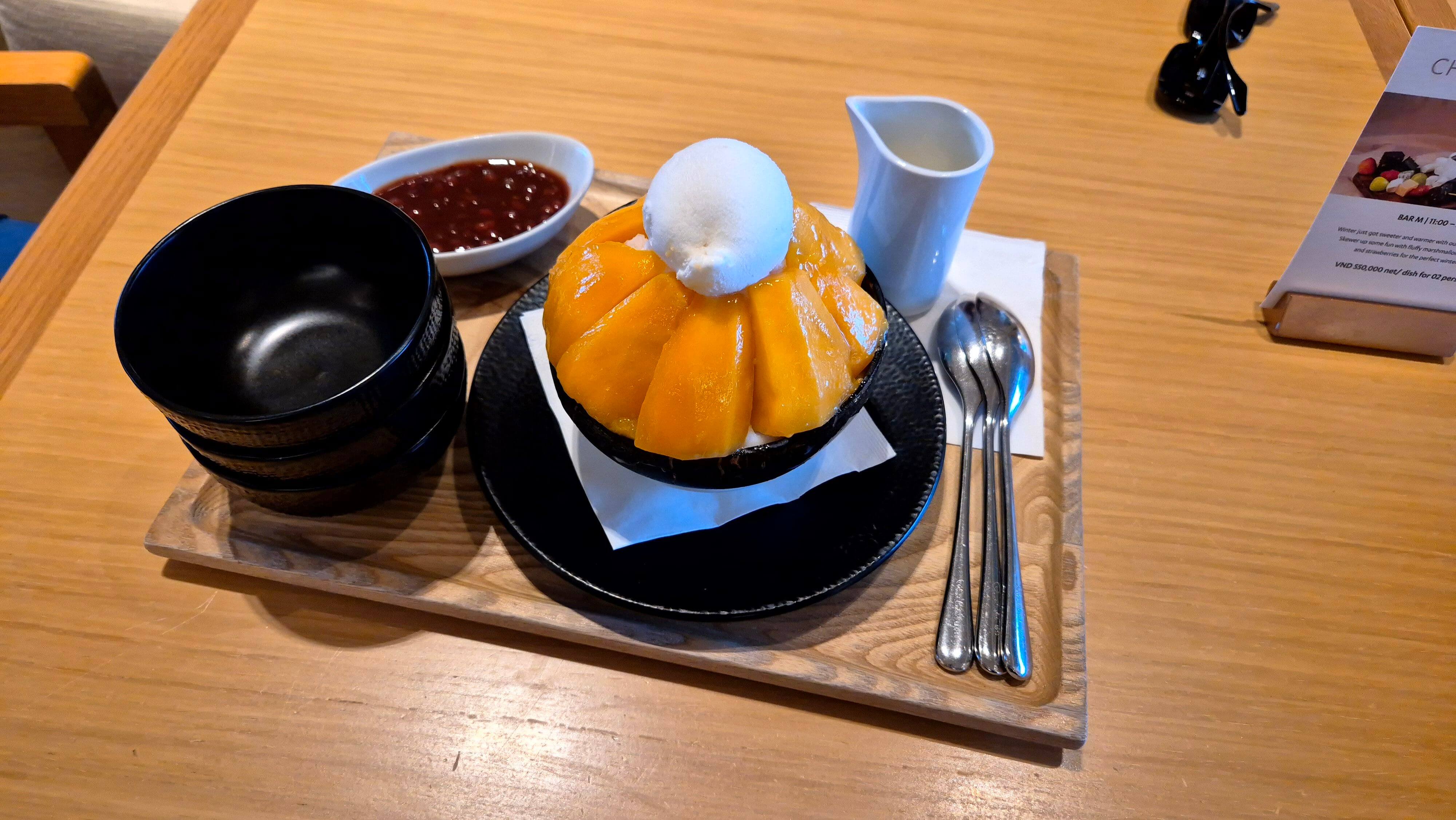 신라모노그램 다낭 로비 라운지 Bar M 망고빙수