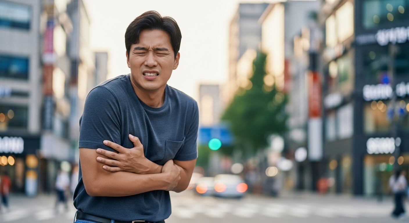 오른쪽 옆구리 통증 의심되는병