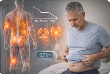 체중과 신체 대사 구조 변화의 사진