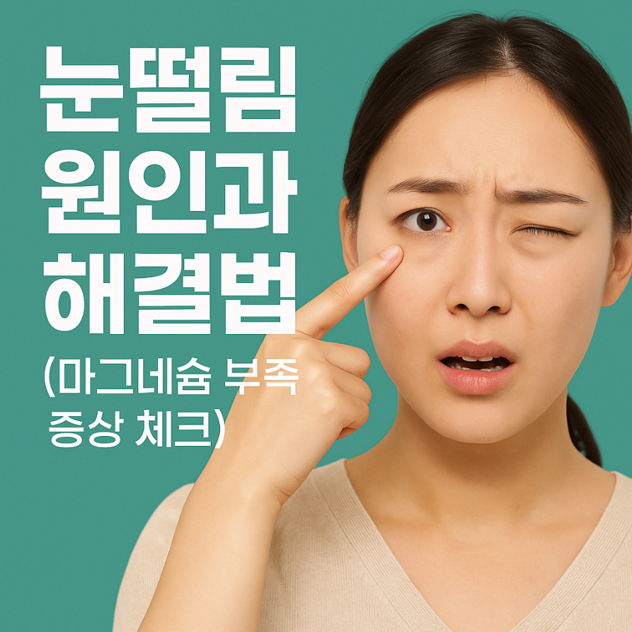 눈떨림 원인 해결법