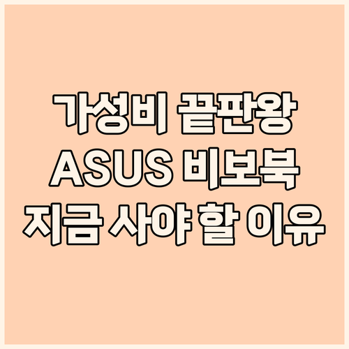 가성비 끝판왕 에이수스 비보북 S 1..