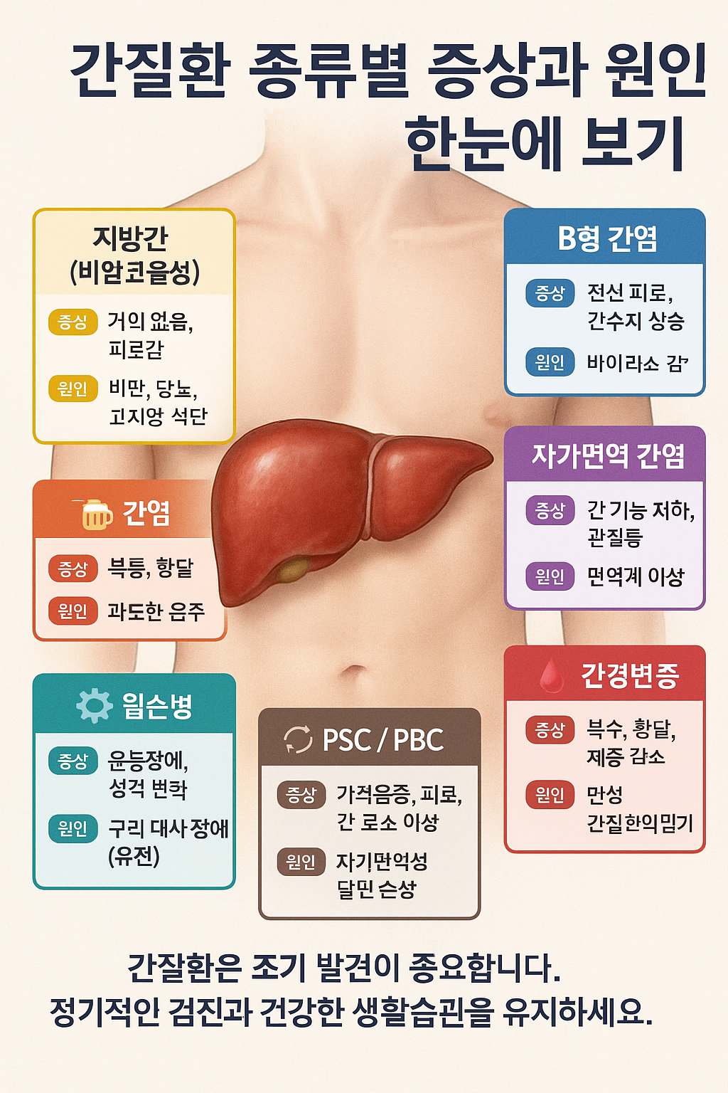 1.간질환의 다양한 종류와 증상