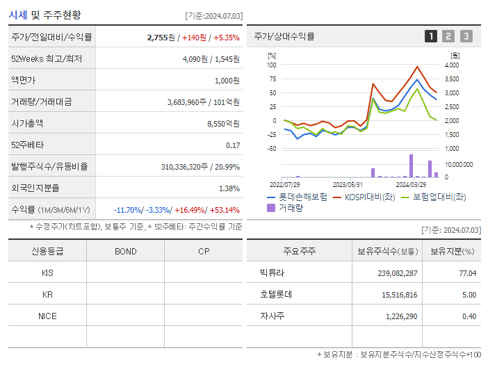 롯데손해보험_기업개요