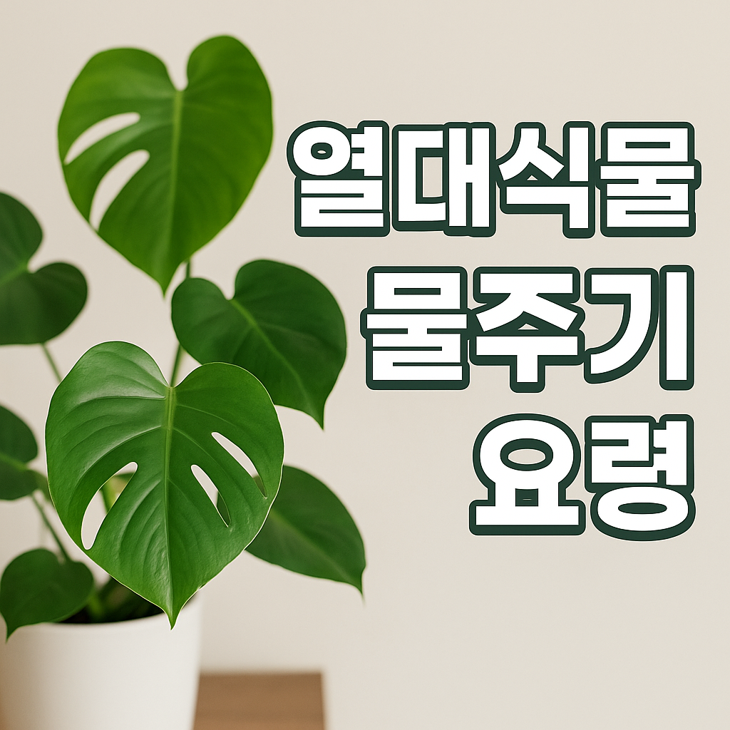 열대식물 물주기 요령